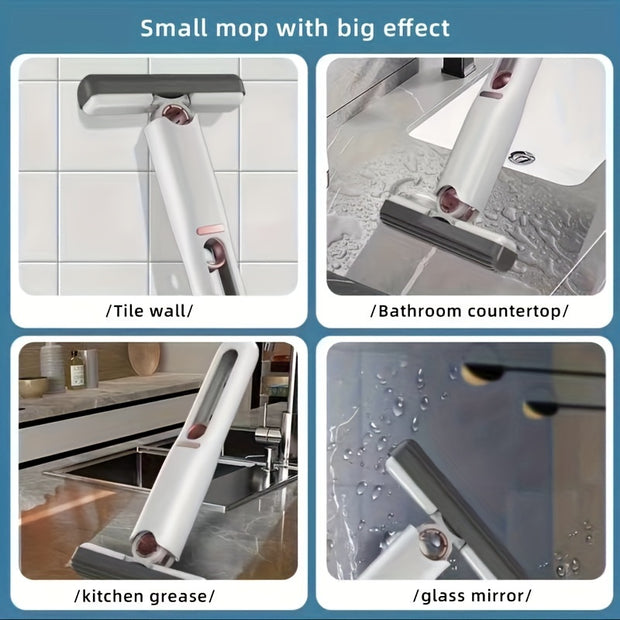 New Portable Self-NSqueeze Mini Mop, Lazy Hand Wash-Free