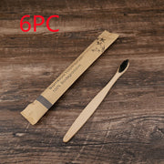 10Pcs Colorful Toothbrush Natural Bamboo Tooth Brush Set