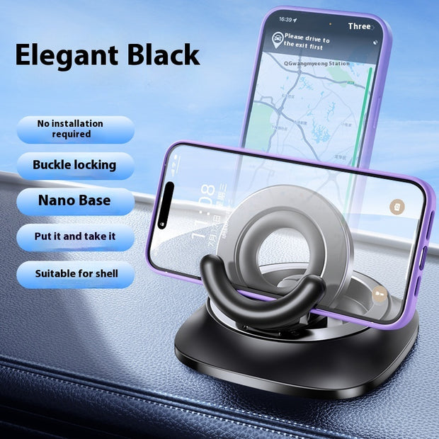 Magnetic Phone Holder With Vacuum Suction Adjustable Car Mount