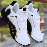Fashion Colorblock Lace-up Sneakers For Men Breathable Low-top Dad Shoes
