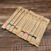 10Pcs Colorful Toothbrush Natural Bamboo Tooth Brush Set