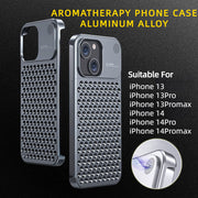 Aluminum Alloy Phone Case For 14 13 Pro Max Plus Hollow Heat Dissipation