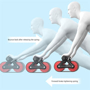 Double Wheel Abdominal Exerciser Women Men Automatic Ab Wheel Roller