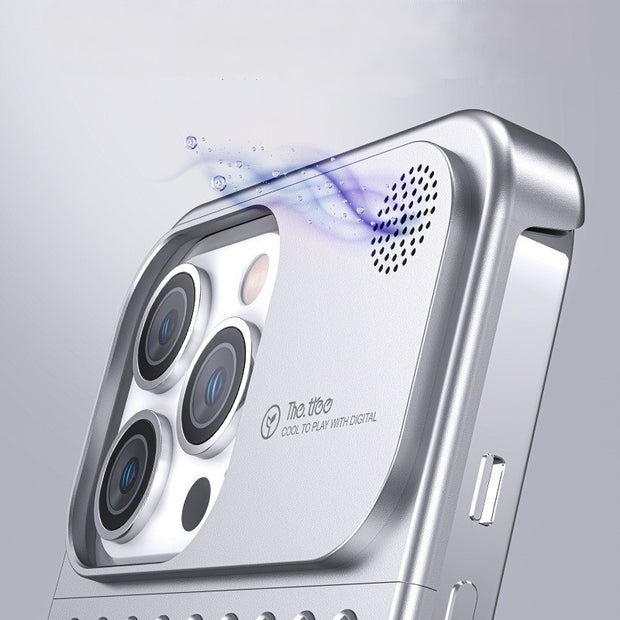 Aluminum Alloy Phone Case For 14 13 Pro Max Plus Hollow Heat Dissipation
