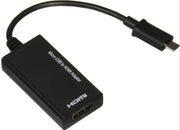 Display Port Micro USB To HDMI Adapter 12cm Cable Converter