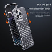 Aluminum Alloy Phone Case For 14 13 Pro Max Plus Hollow Heat Dissipation