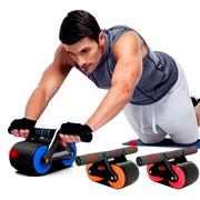 Double Wheel Abdominal Exerciser Women Men Automatic Ab Wheel Roller