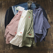 Tiny Embroidered Oversized Pastel Tee