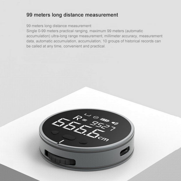 Distance Measuring Instrument Electronic Measuring Ruler Tape Measure High Definition