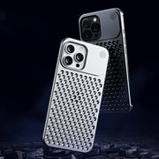 Aluminum Alloy Phone Case For 14 13 Pro Max Plus Hollow Heat Dissipation