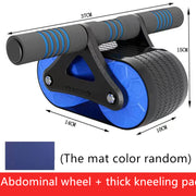 Double Wheel Abdominal Exerciser Women Men Automatic Ab Wheel Roller