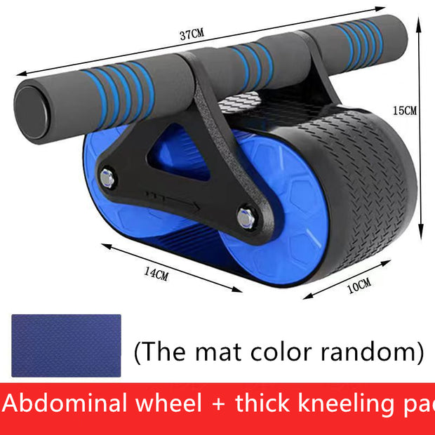 Double Wheel Abdominal Exerciser Women Men Automatic Ab Wheel Roller