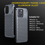 Aluminum Alloy Phone Case For 14 13 Pro Max Plus Hollow Heat Dissipation