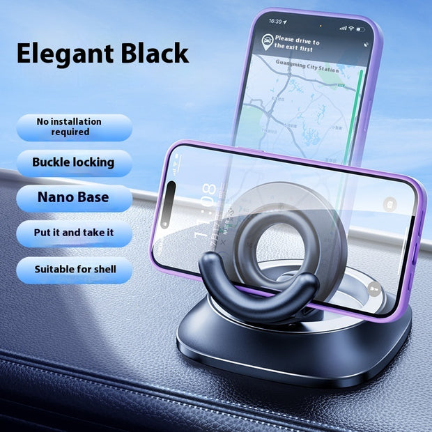 Magnetic Phone Holder With Vacuum Suction Adjustable Car Mount