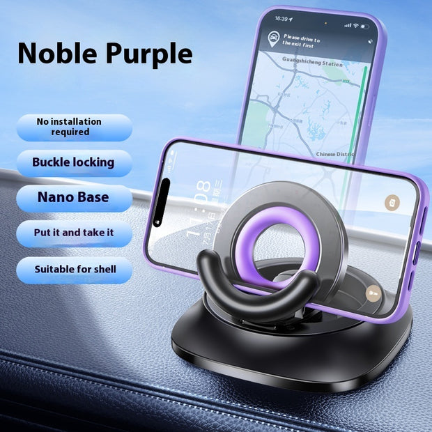 Magnetic Phone Holder With Vacuum Suction Adjustable Car Mount