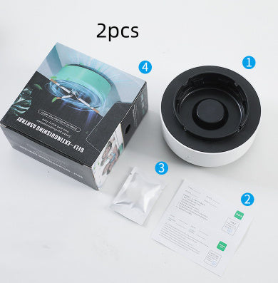 Smoke Removal Air Purification Car Ashtray Anion Purification