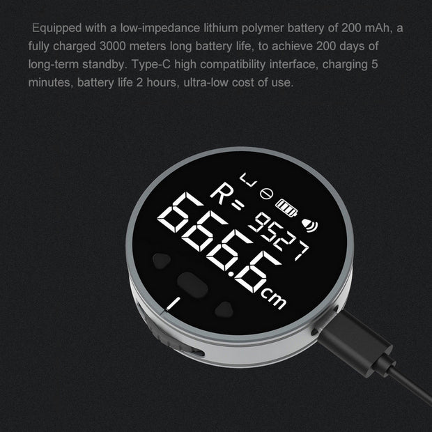Distance Measuring Instrument Electronic Measuring Ruler Tape Measure High Definition